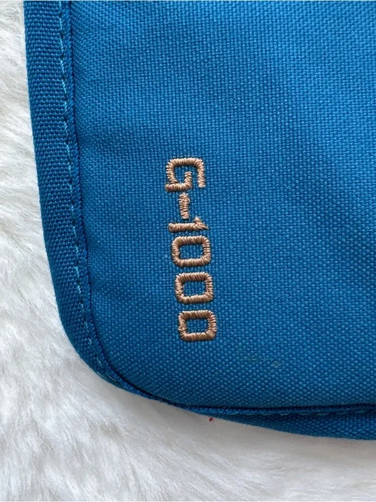 Fjallraven Kånken No. 2 | Leather Accent Blue Backpack w/ G-1000 Padding - Picture 9 of 10